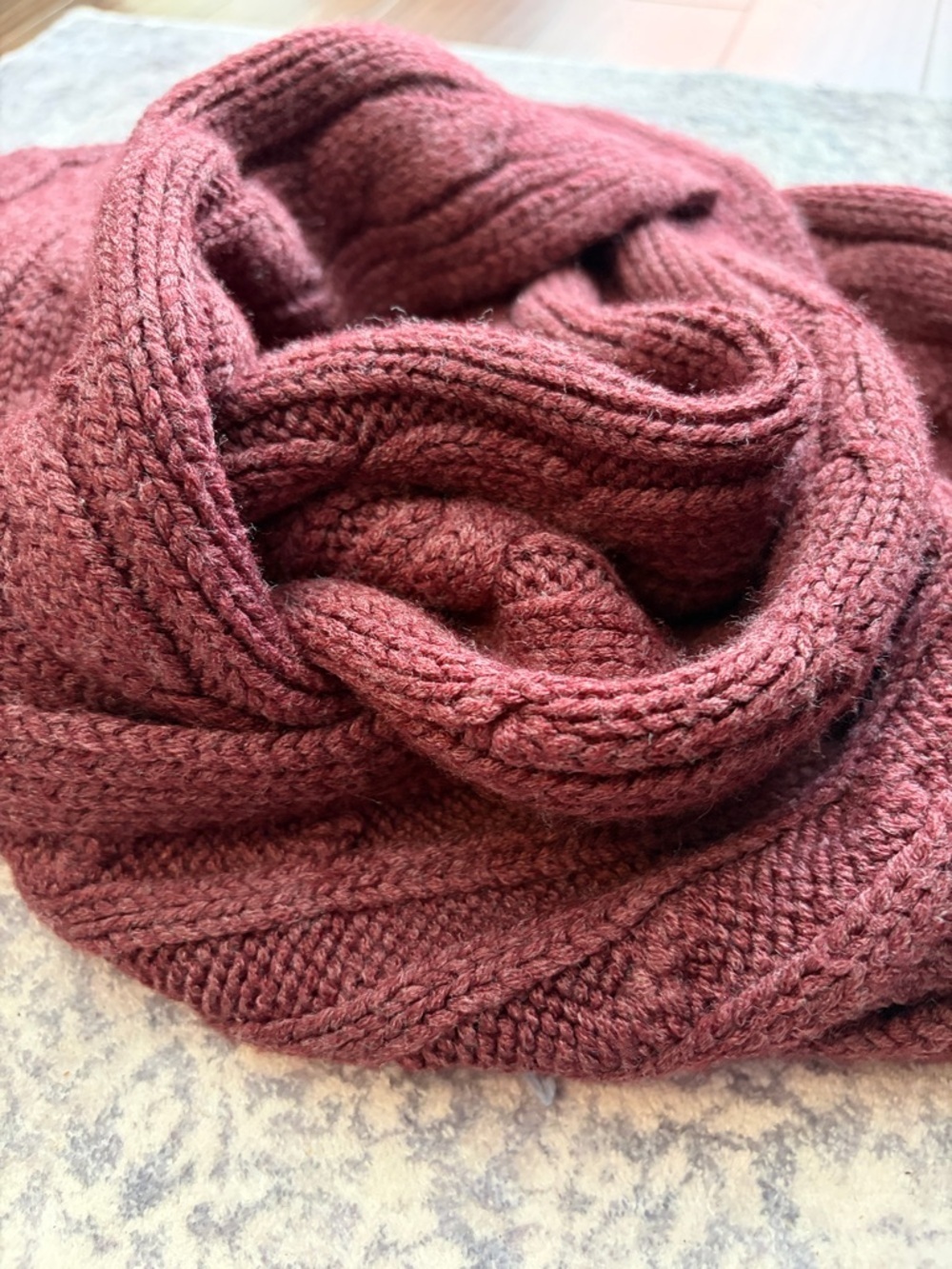 RW&CO. Cable-Knit Scarf - Picture 2 of 7